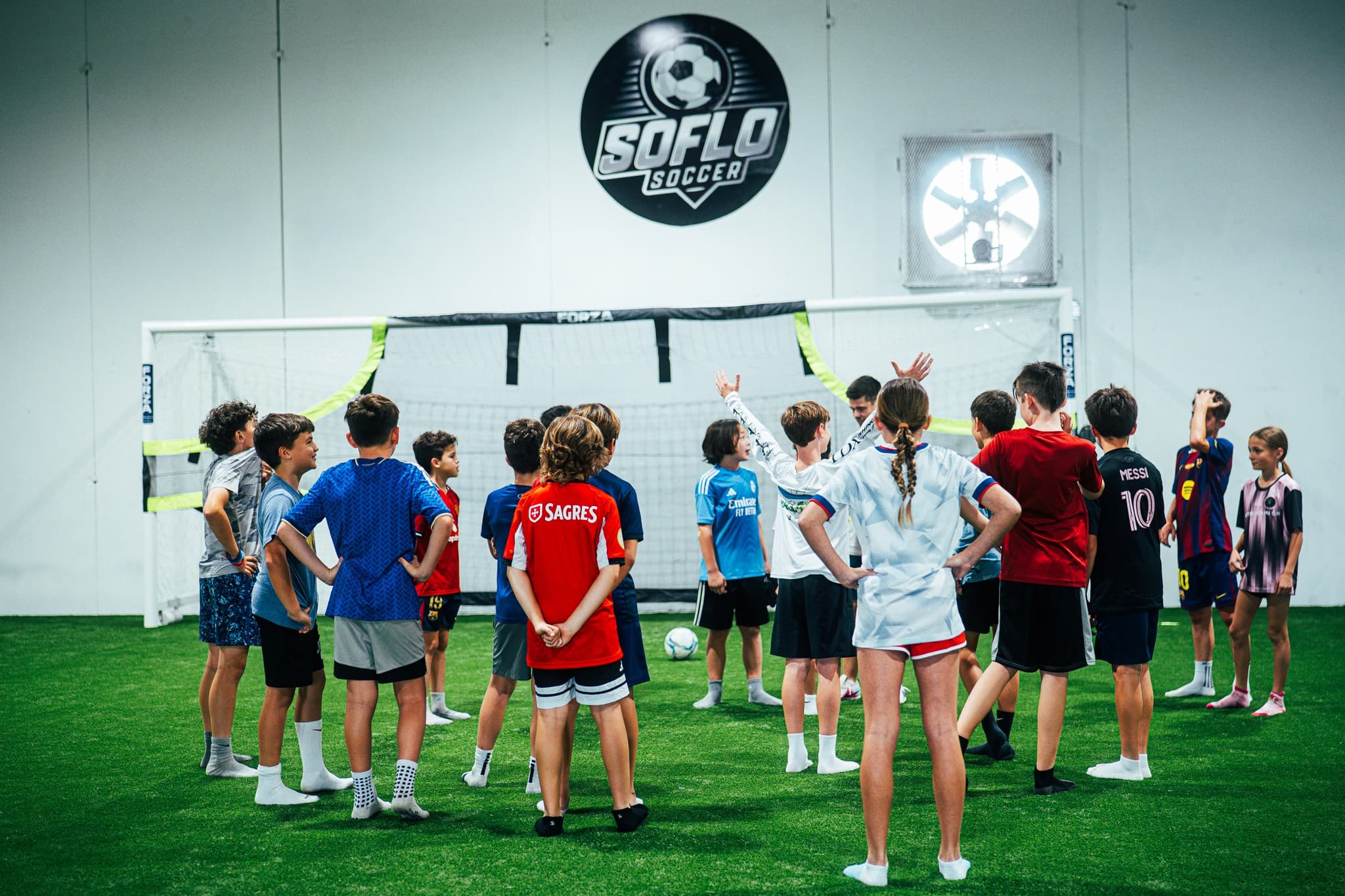 Players at SoFlo Soccer camp
